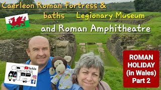 305 Caerleon Castle Roman Fortress and Baths Legionary Museum and Roman Amphitheatre Wales [upl. by Anay]