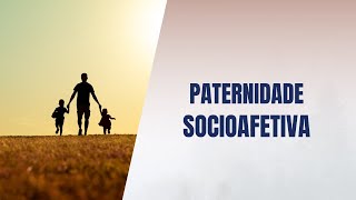 Paternidade socioafetiva [upl. by Aititil]