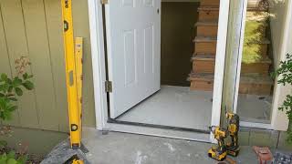 Jeld Wen Front Door Installation  Really crappy products and craftsmanship PART 1 [upl. by Abbotson]