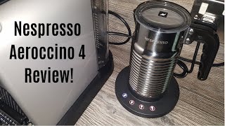 Nespresso Aeroccino 4 Milk Frother Review  Worth upgrading from the Aeroccino 3 [upl. by Hgielyk355]