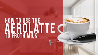 How To Use the AeroLatte To Froth Milk [upl. by Aselehc66]