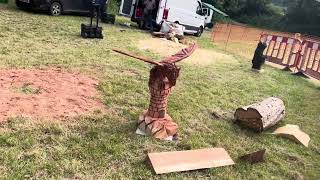 A fabulous range of wooden sculpture at Caerleon festival 2024 [upl. by Urba]