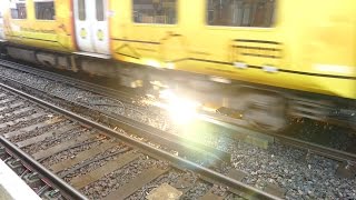 Merseyrail 507 009 making arcs at Birkdale station [upl. by Sibley]