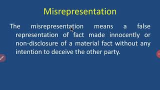 Misrepresentation [upl. by Niraj]