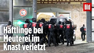 Gefängnismeuterei Polizei stürmt Knast in Thüringen  JVA Untermaßfeld [upl. by Elyad]