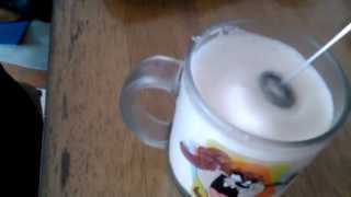 Aerolatte Review Frothing Cold Milk In Under 1 Minute [upl. by Drofnats729]